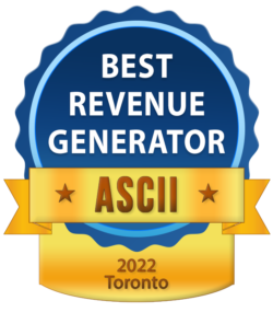 Best revenue Generator Badge - ASCII