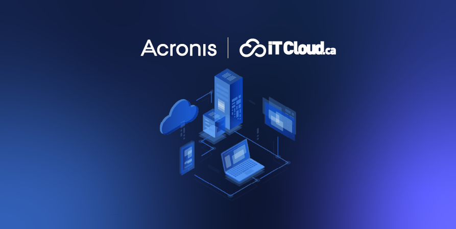 Cloud infographic with Acronis logo