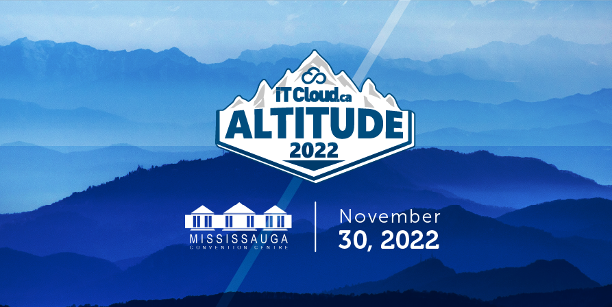 Montain background with Altitude logo