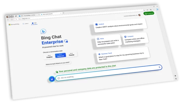 Bing Chat Enterprise - AI - chat powered for work - Inspire 2023 Highlights